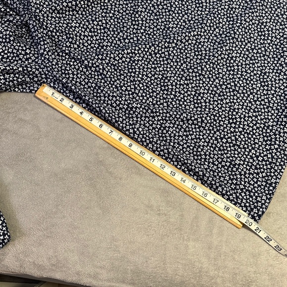 Vintage Wide-Leg Palazzo Pants Liz Sport Women's Medium Blue Floral Hippie Boho - Picture 3 of 6